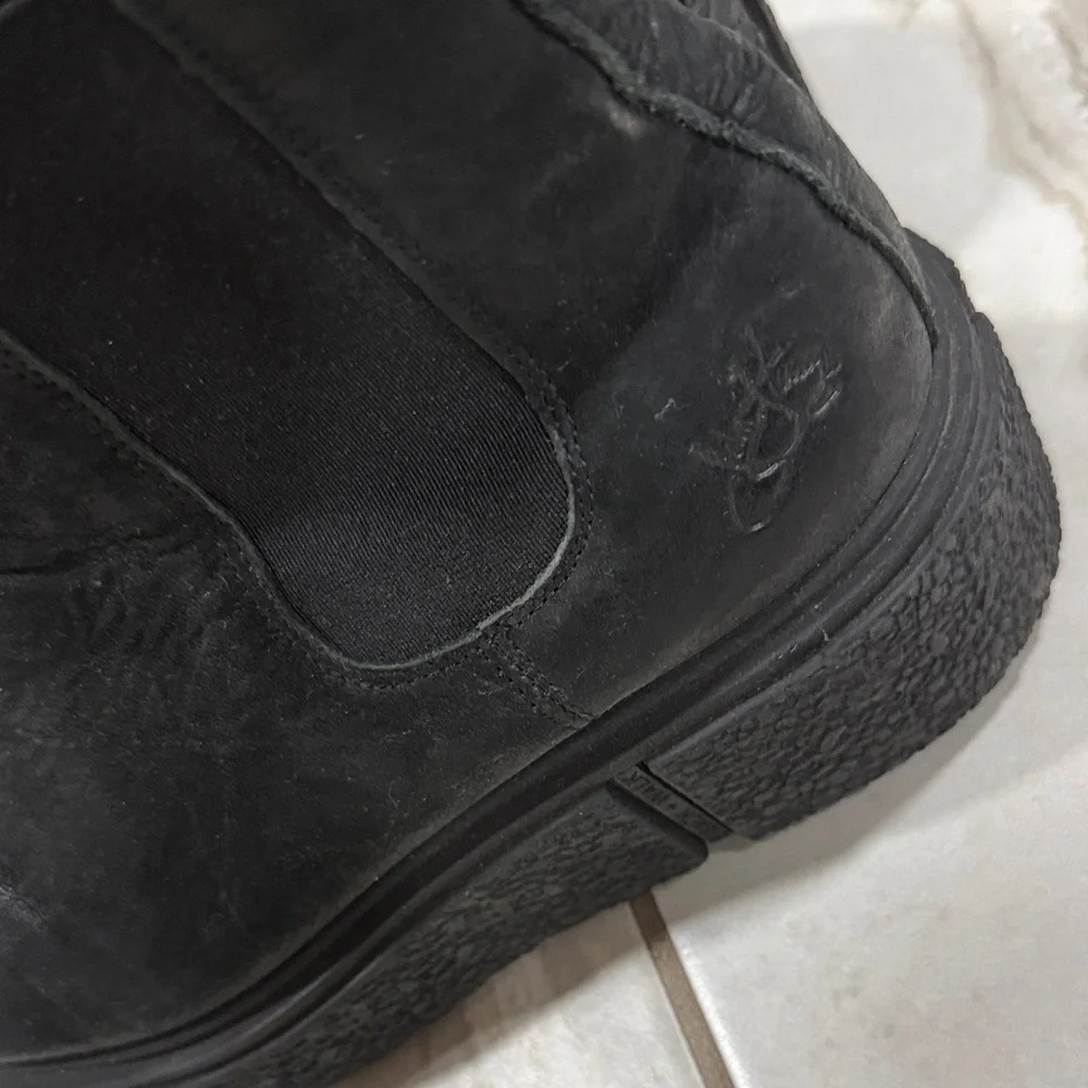 John Fluevog Platform Booties- black leather Size 8 - Picture 6 of 10